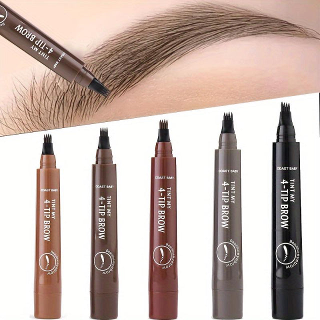 BellezaDeMirada – Lápiz de Cejas 4 Puntas | Efecto Microblading BellezaDeMirada